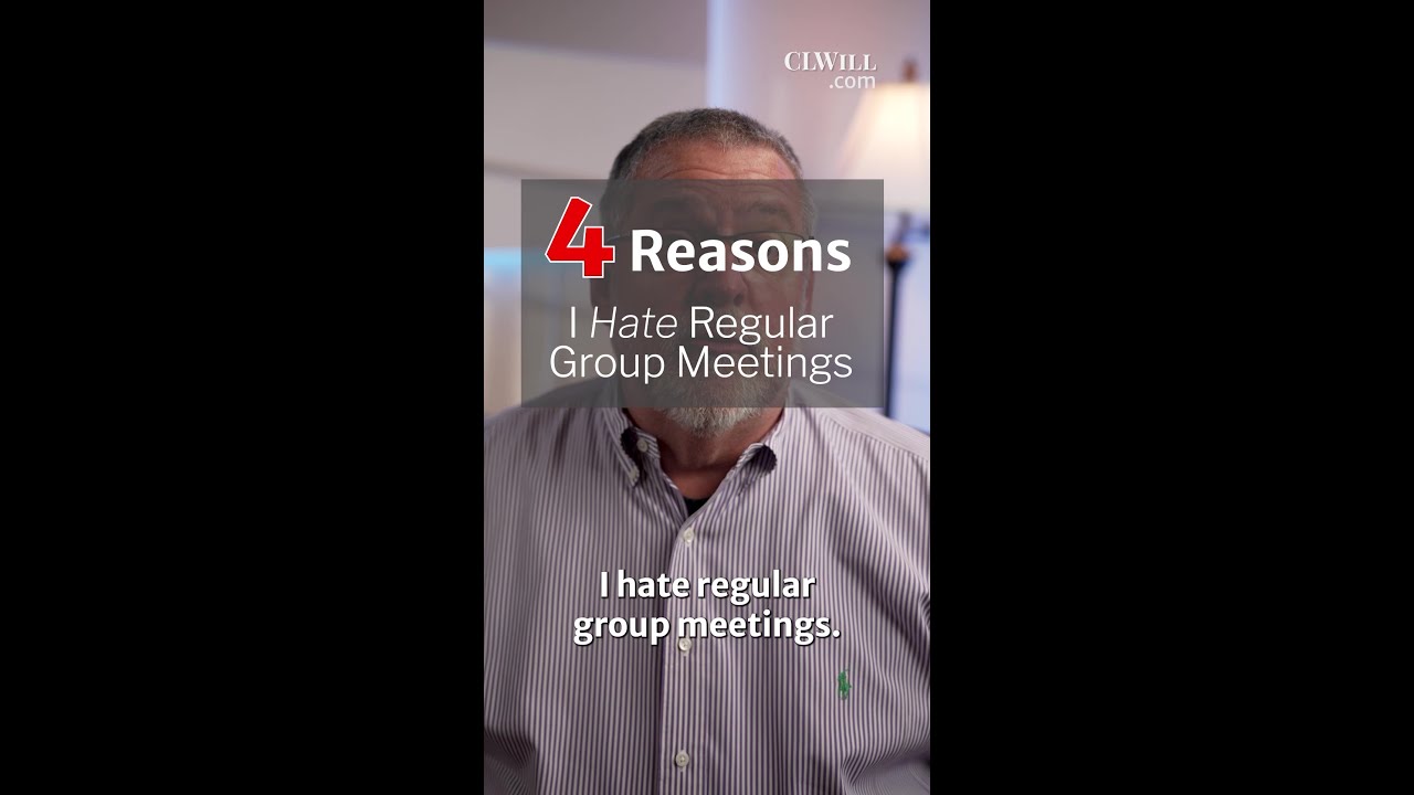 Four Reasons I Hate Regular Group Meetings