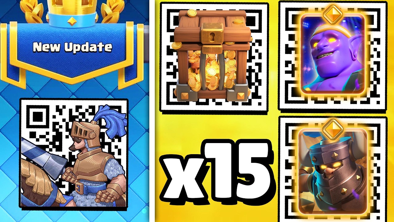 ALL 15 WORKING QR CODE GIFTS IN CLASH ROYALE