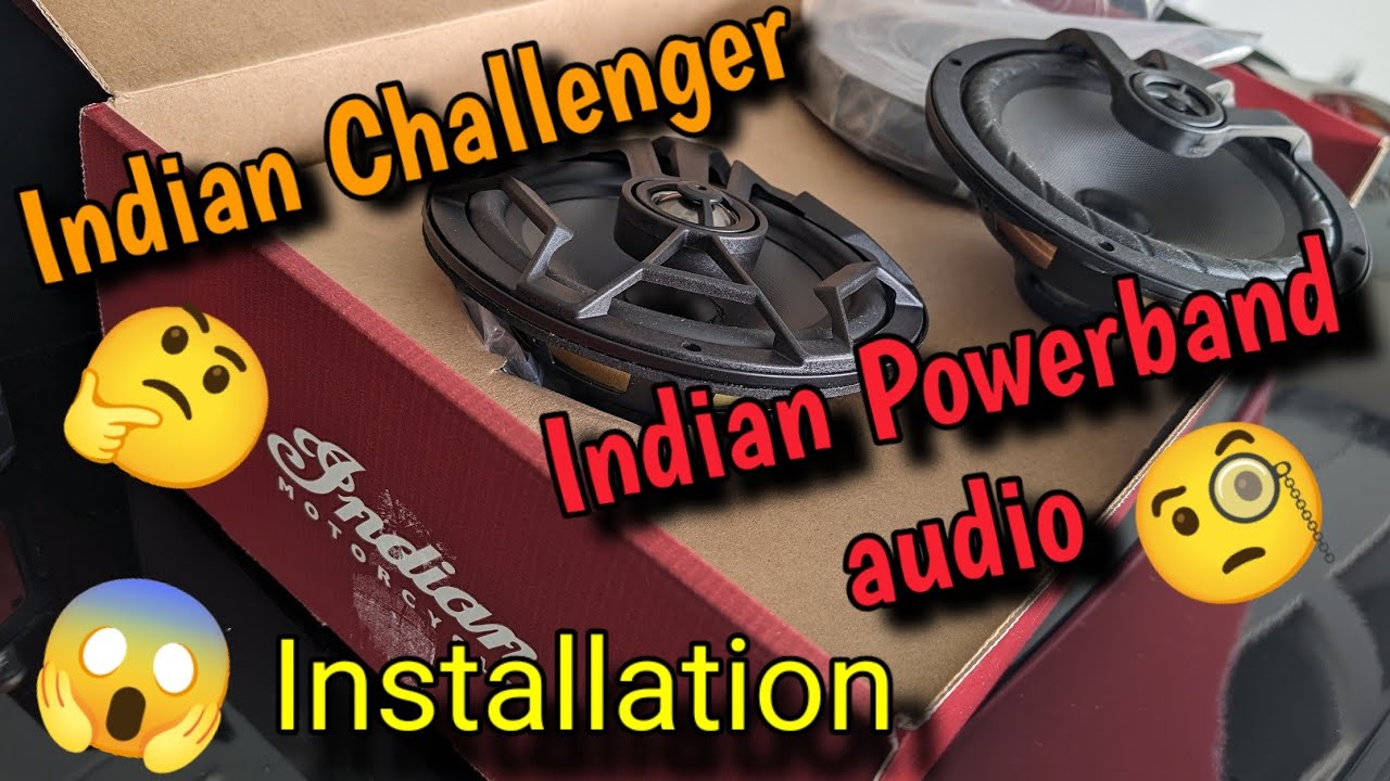 Indian Motorcycle Powerband audio 6.5 in. Front Fairing Speaker w/ Underglow Install