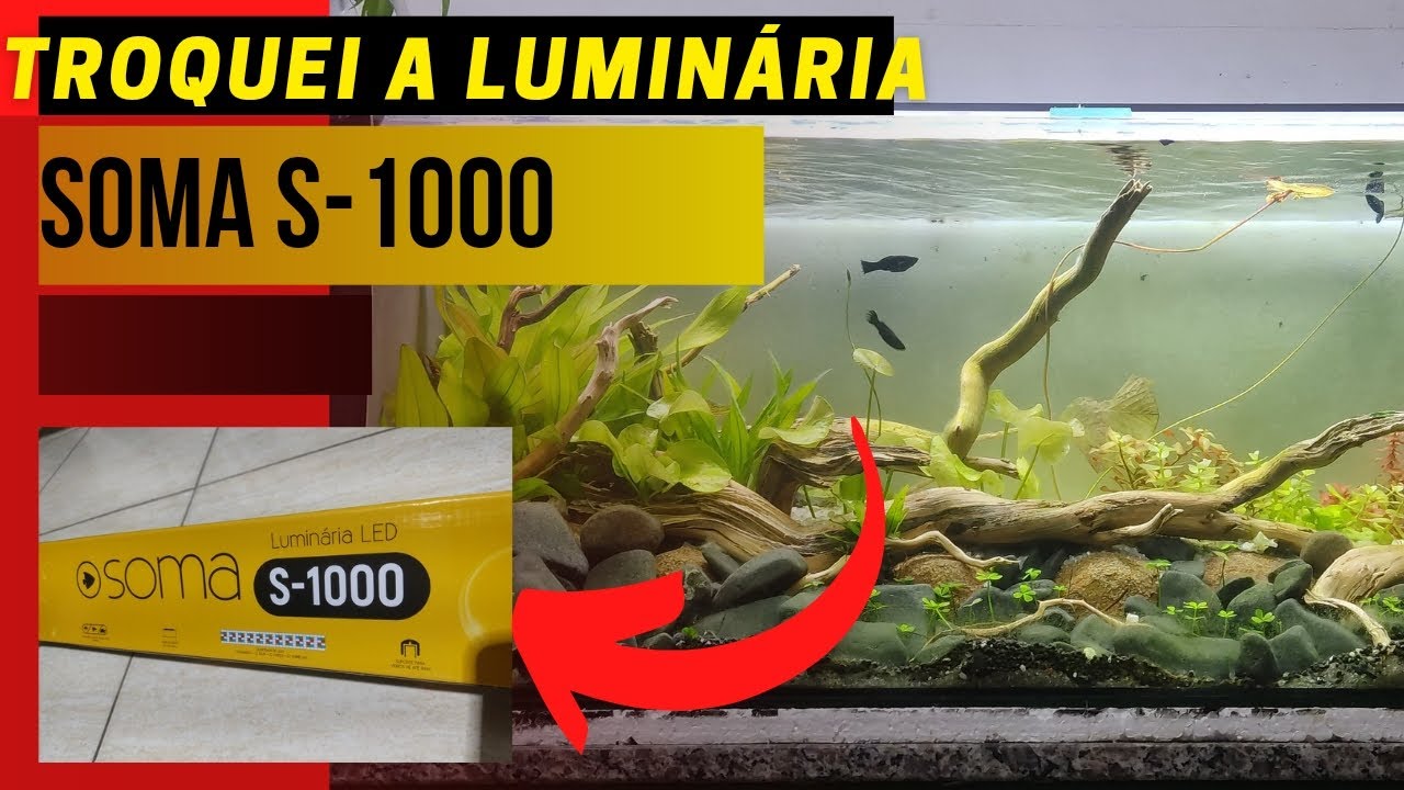 Troquei a luminária da SMART LED por uma da SOMA