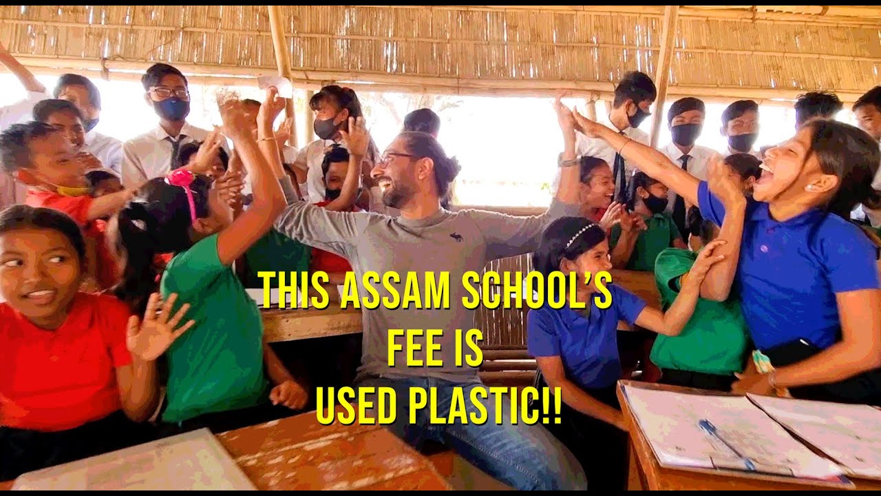 This Assam school's fees is used plastic! Akshar Foundation