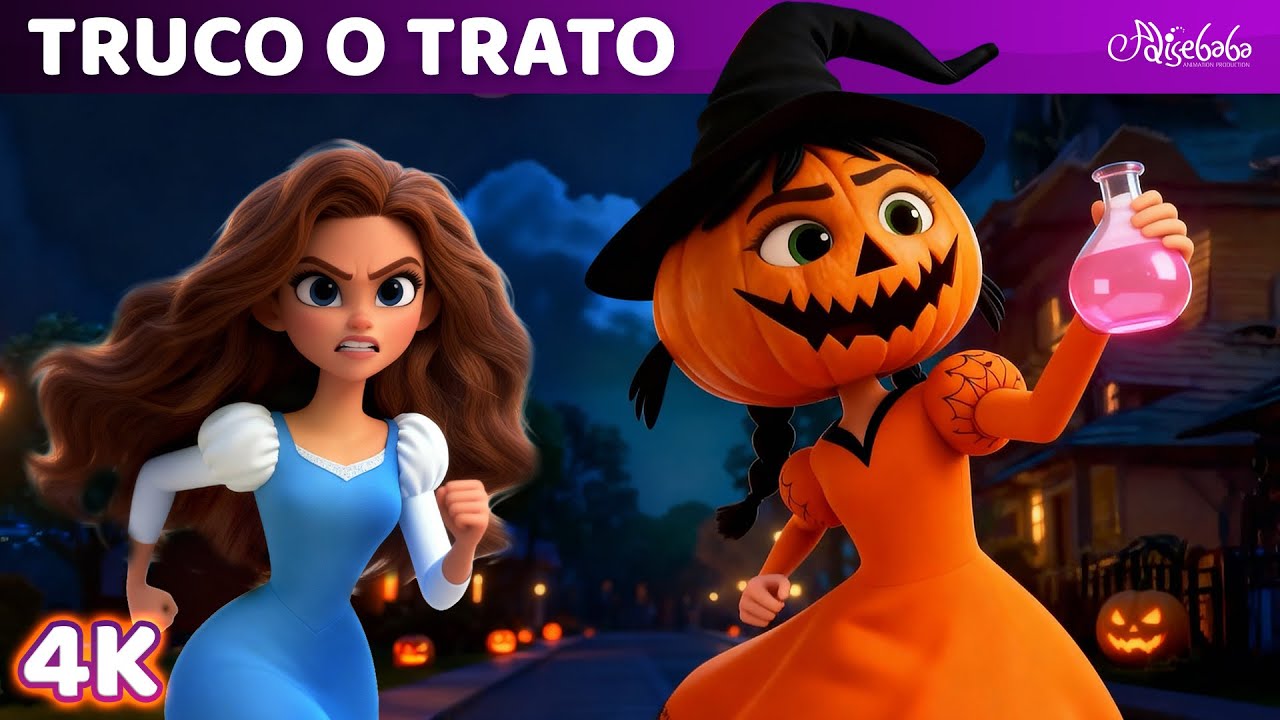 ¡Truco o trato! 🎃 Cuento de Halloween para Niños | 3D 4K | Cuentos infantiles para dormir en Español
