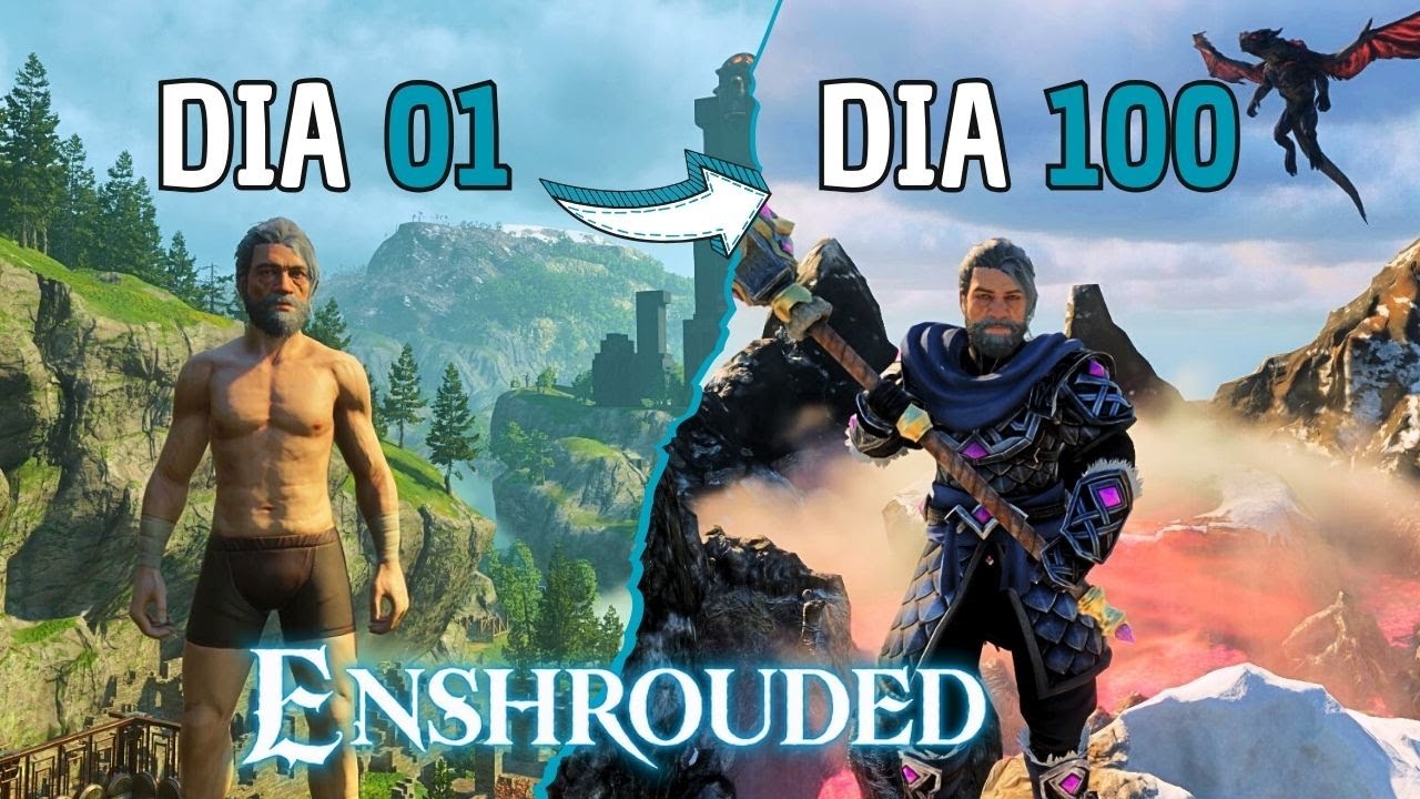 Passei 100 dias no Enshrouded | Um Survival RPG incr&iacute;vel