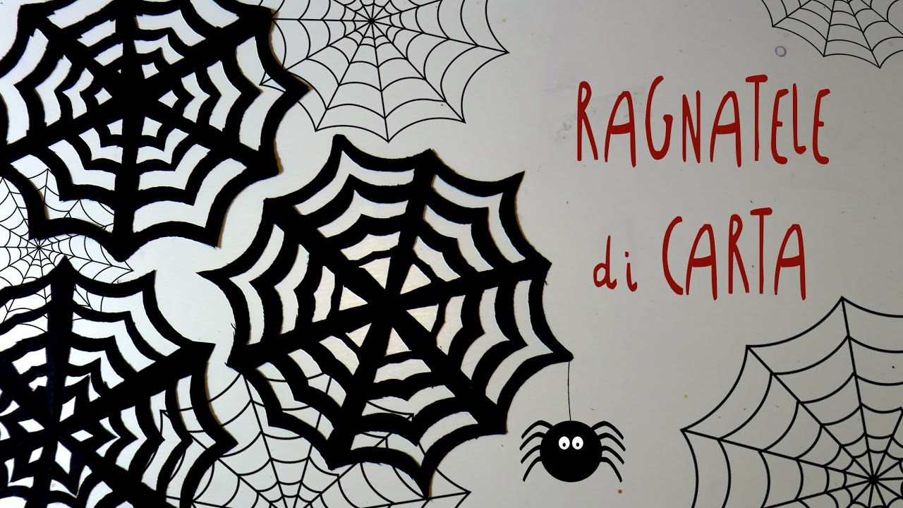 Tutorial Come fare le Ragnatele di CARTA per Halloween by Fantasvale