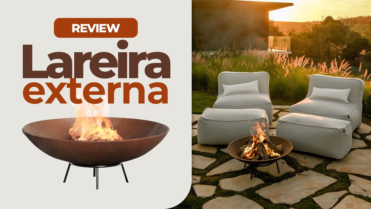 Fogo e Design ao ar livre: Review completo da Lareira Externa