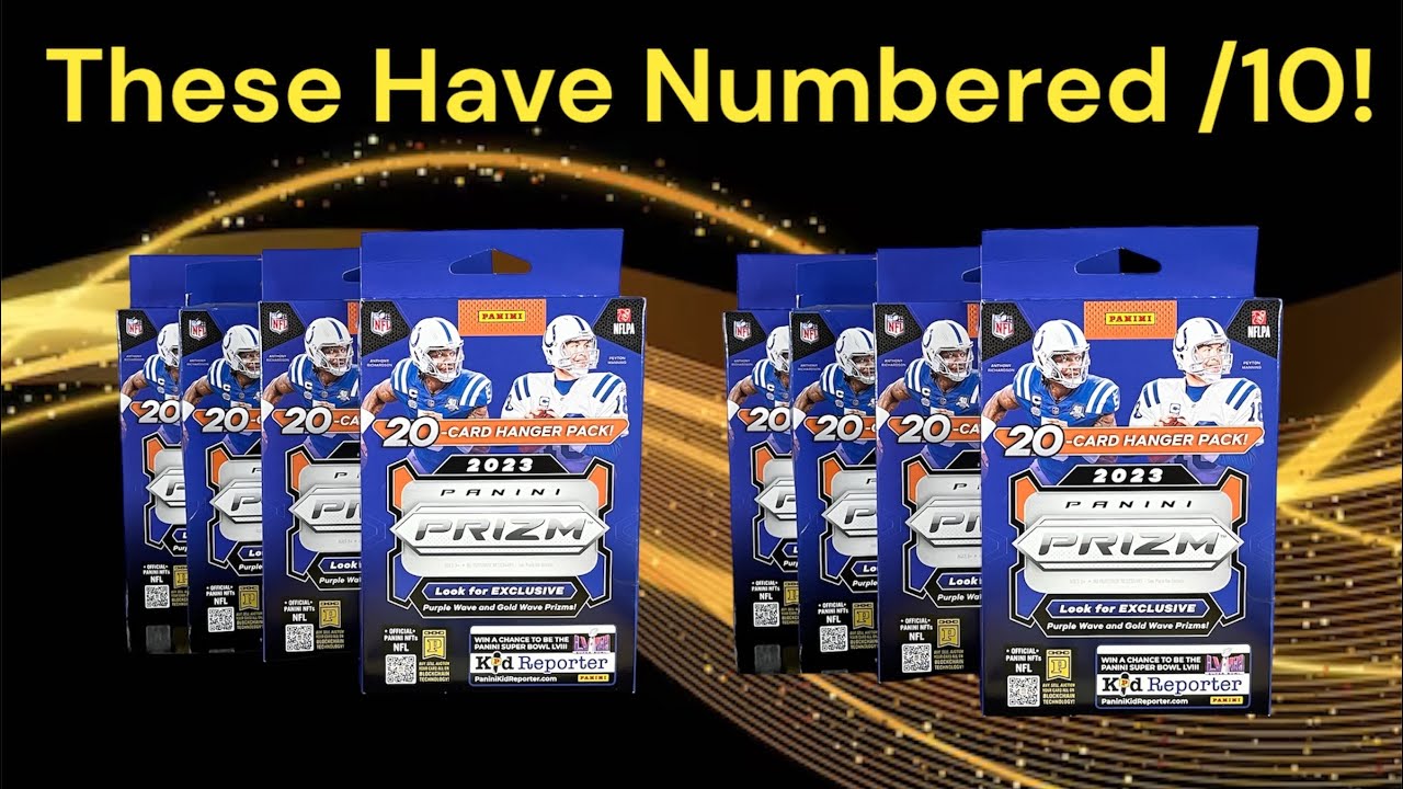 NUMBERED RETAIL 2023 Prizm Football!  Walmart Hangers