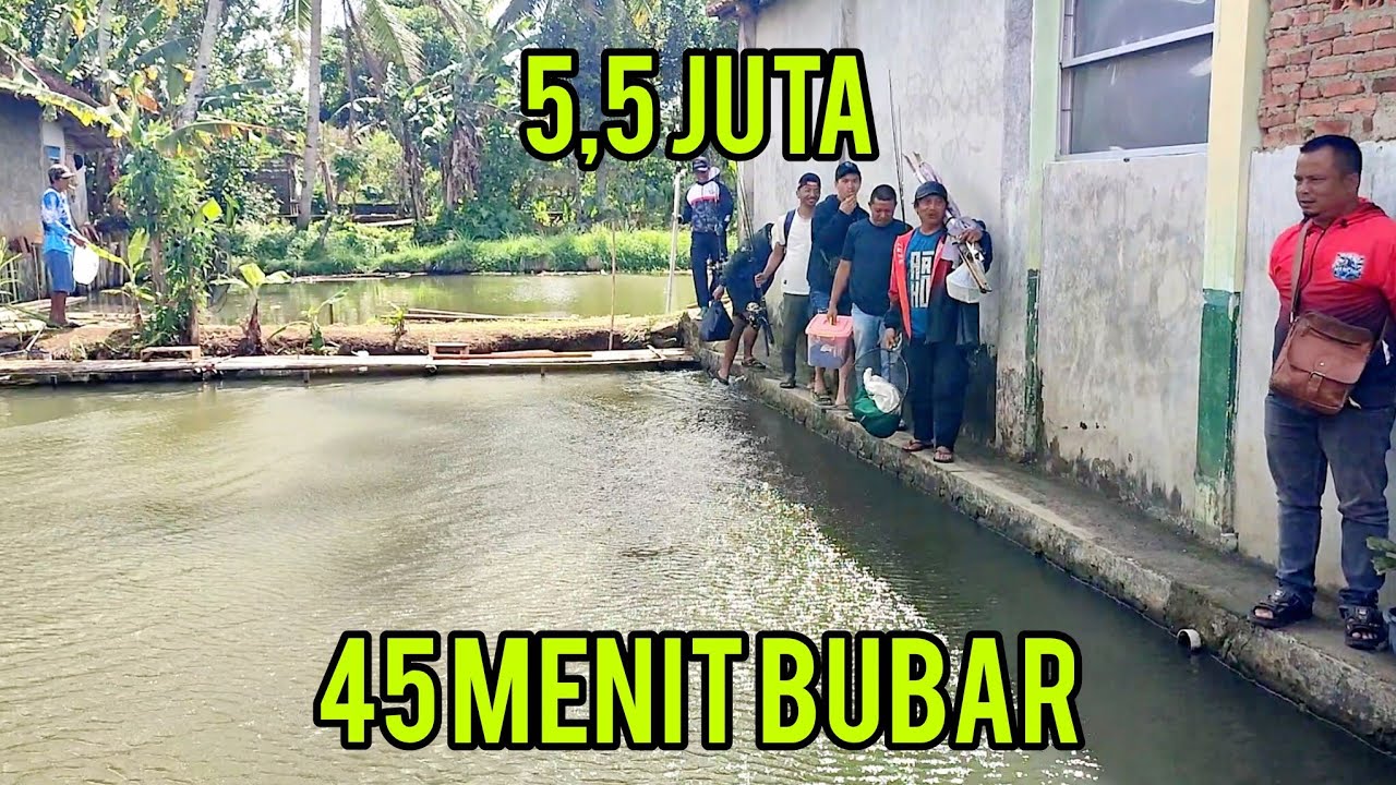 Ada apa dengan kolam ini.? Mancing baru 45 menit sudah bubar‼️ikan di kembalikan ke kolam