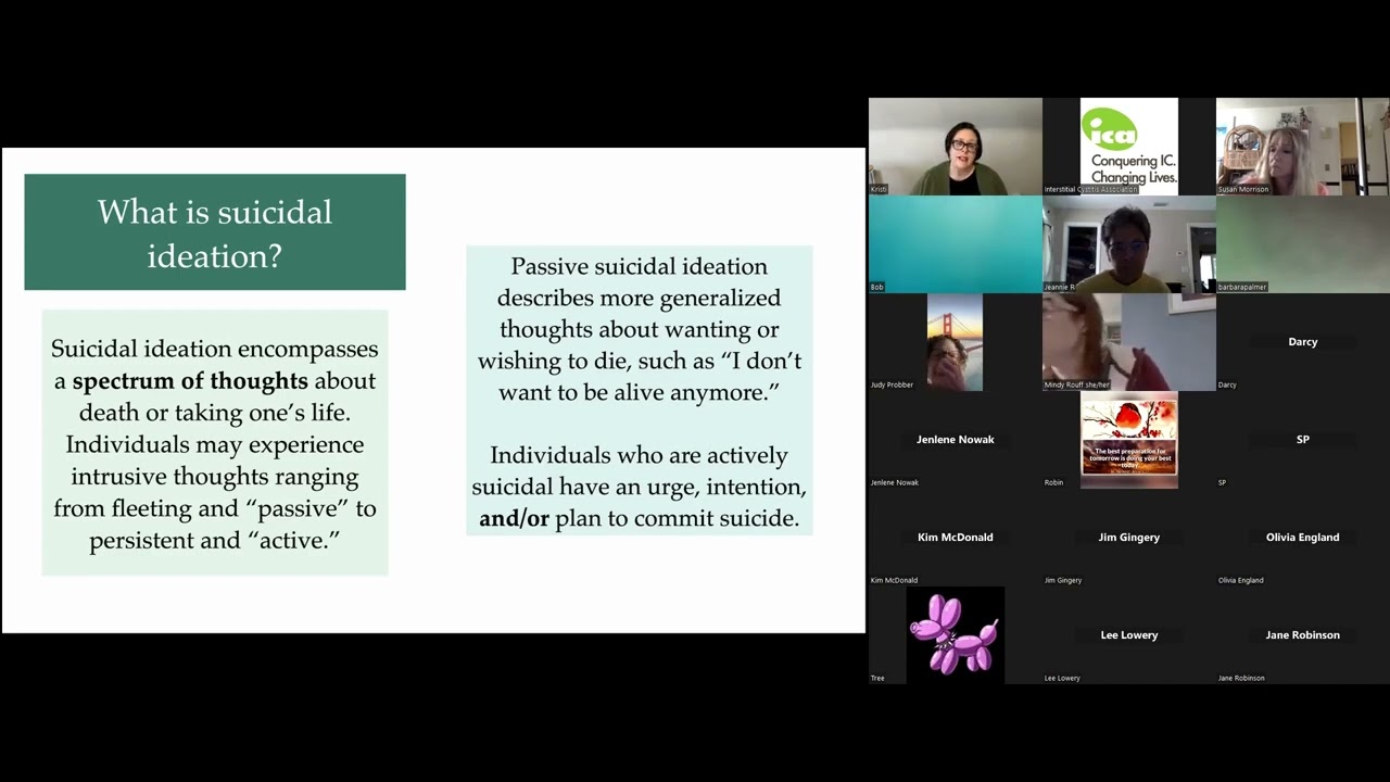 Breaking the Silence: Talking About Suicidality