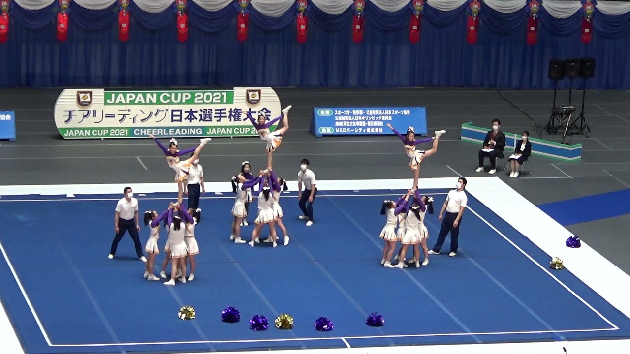 梅花中学校-A Jr.RAIDERS-A 優勝 自由演技競技 中学校部門 JAPAN CUP 2021.12.18