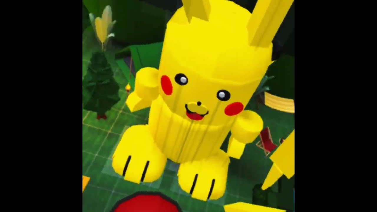 Pokemon Movie vs Roblox - Bloxburg Featuring Pikachu Jiggly pop Balbasaur