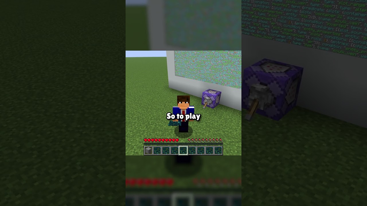 An entire Video Game in ONE Command #minecraft