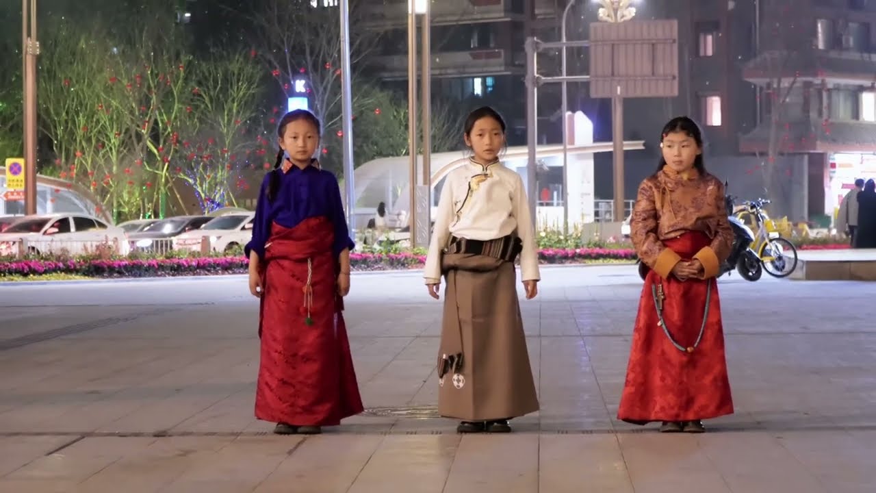 三小只简直太可爱了《金钥祈舞》🌹Tibetan dance 💖  tibetan guozhuang dance💖tibetan song💖