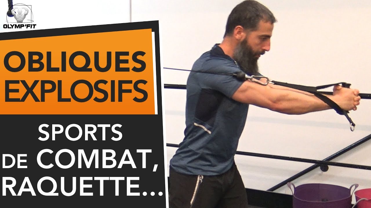 Obliques explosifs et abdominaux en rotation (variante du woodchop)
