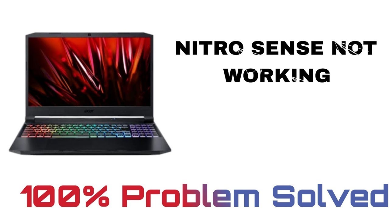 Fix Acer Nitro sense in few mins