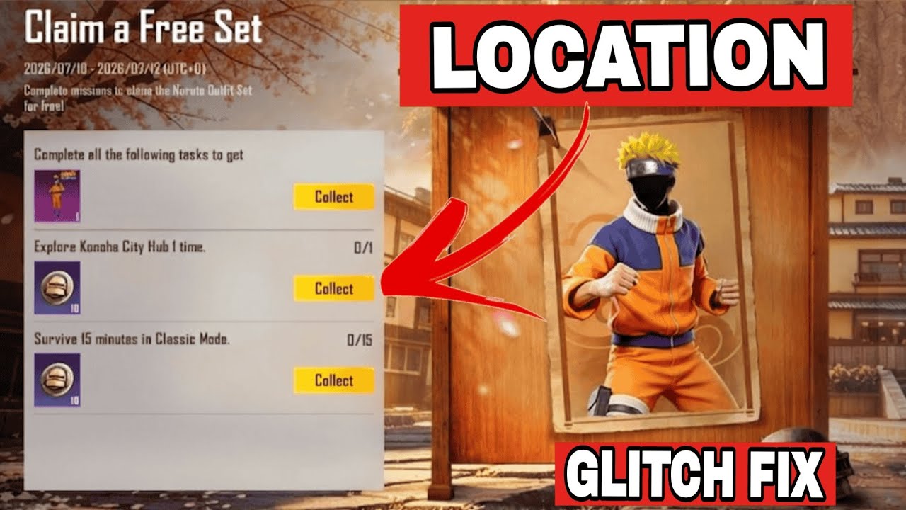 Explore Konoha City Hub 1 time Pubg 4.5 Update
