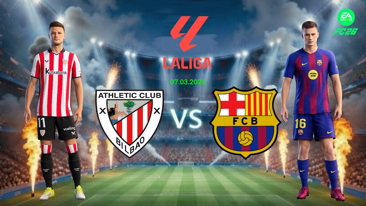 Athletic Bilbao vs. Barcelona Ft. Williams, Yamal, | La liga 25/26 | FC 26| PC [4K60]