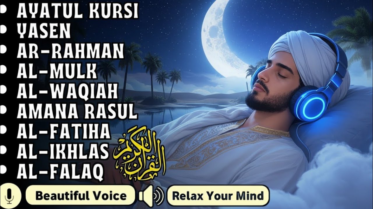 Quran Recitation in A Peaceful Voice I Alfatiha, Ayatul Kursi, Yasin ,Arrahman ,AlWaqiah