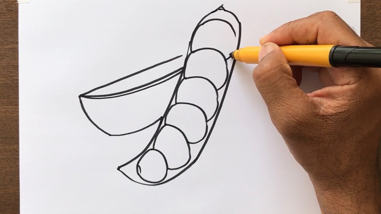 How to Draw Green Peas