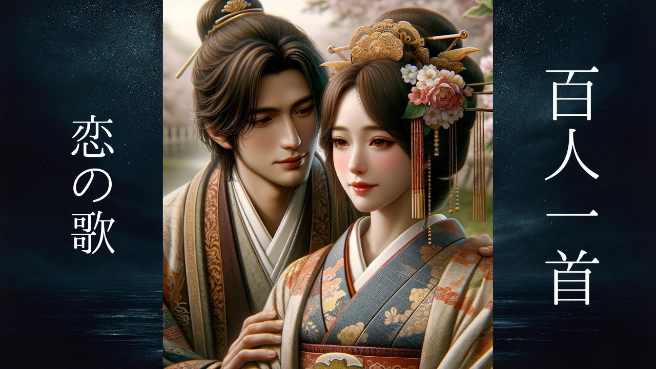 [朗読][睡眠用]　百人一首　「恋の歌」　原文/現代語訳付き