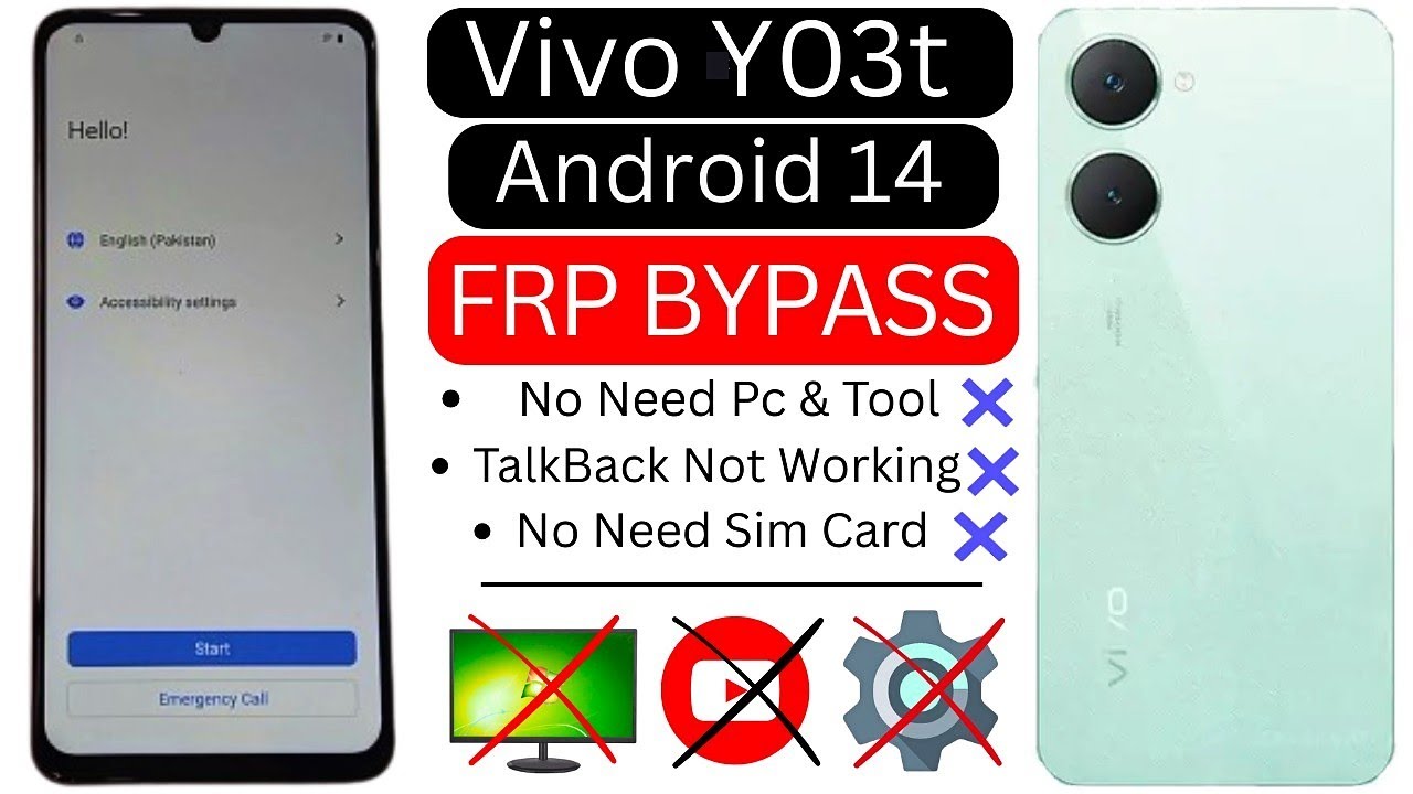 Vivo Y03t FRP Bypass Android 14 (2025) | Unlock Google Account Without PC – Easy New Method!