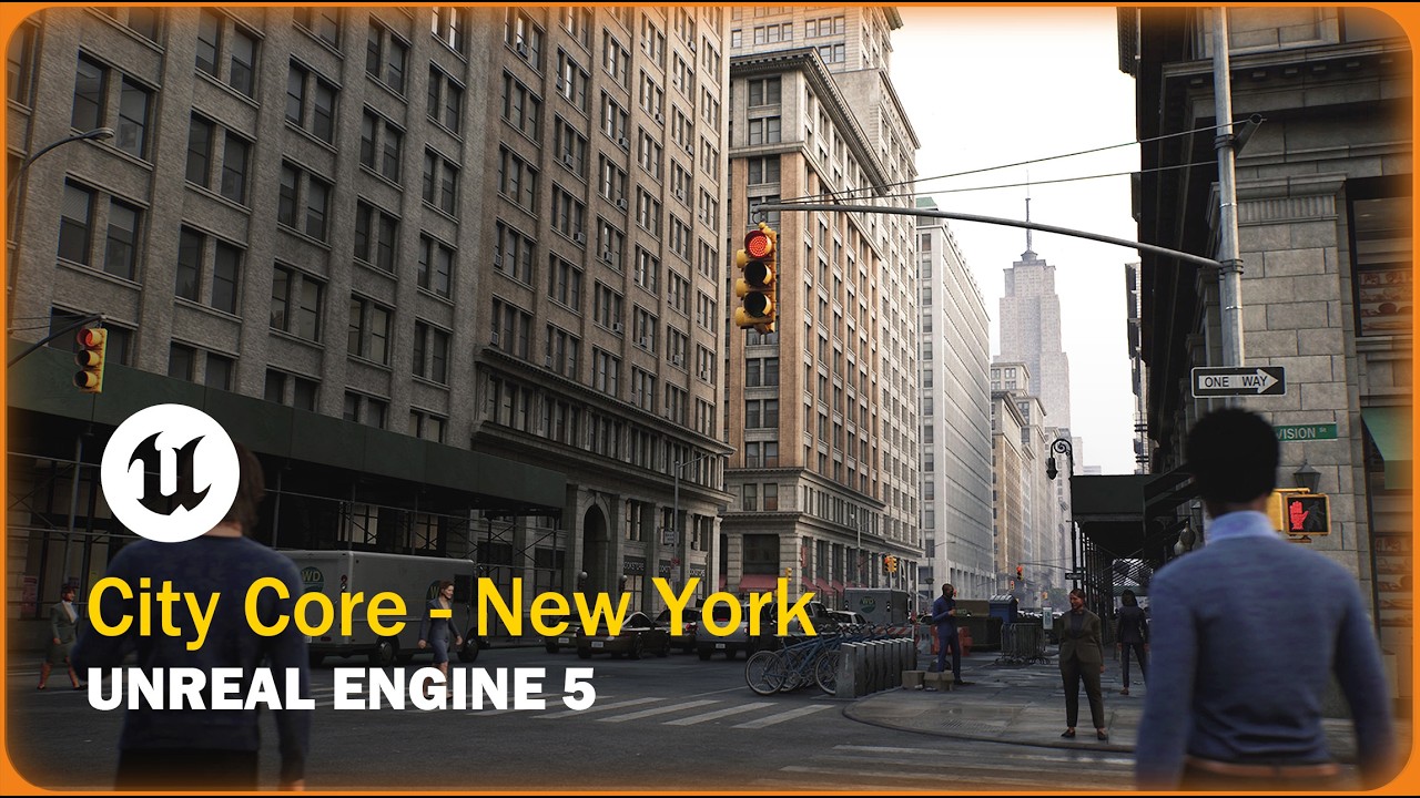[UE5] City Core - New York (Cinematic)
