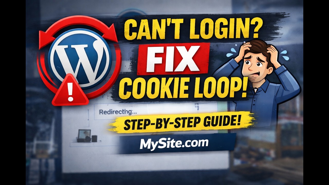 Can&rsquo;t Login to WordPress? Fix Redirect Loop Caused by Cookies (Step-by-Step)