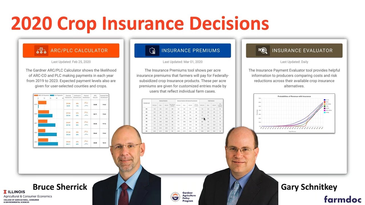 Crop Insurance Decisions for 2020