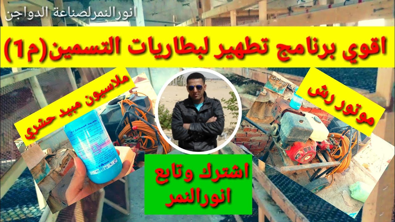 اقوي برنامج تطهير لبطاريات التسمين(المرحله الاولي) انورالنمر
