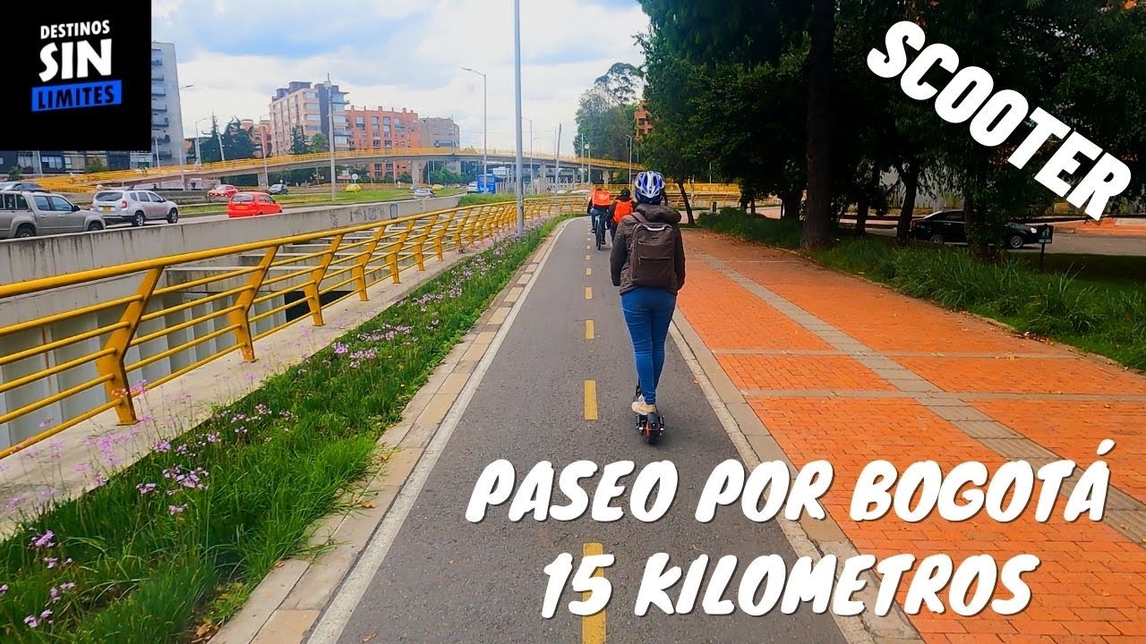 PASEO POR BOGOTÁ, 15 KILÓMETROS #bogota #cicloruta #scooter