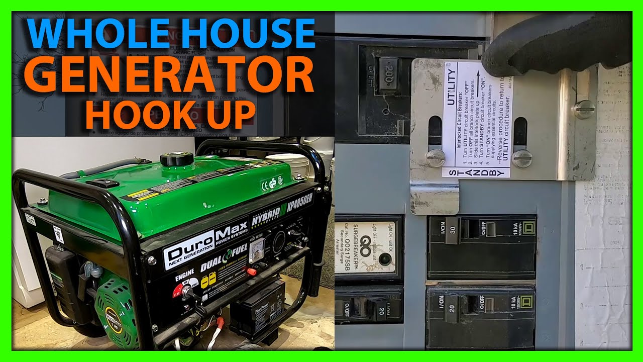 How To Hook Up a Generator To Your House Using a Breaker Interlock Kit & Power Inlet Box