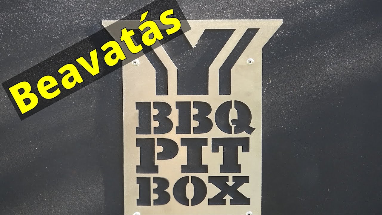 Y1 Grillező beavatása - BBQ Pit Box Y1 (felirattal)