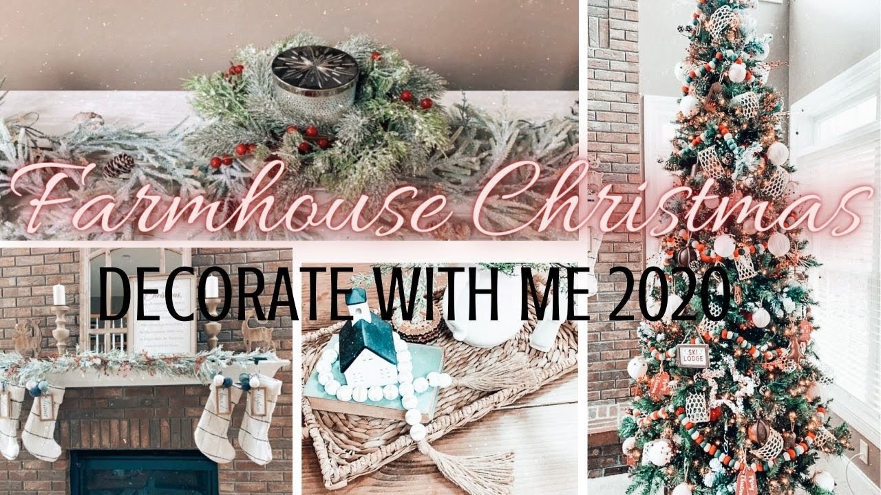 COZY CHRISTMAS DECORATE WITH ME 2020 | FARMHOUSE CHRISTMAS DECORATING IDEAS