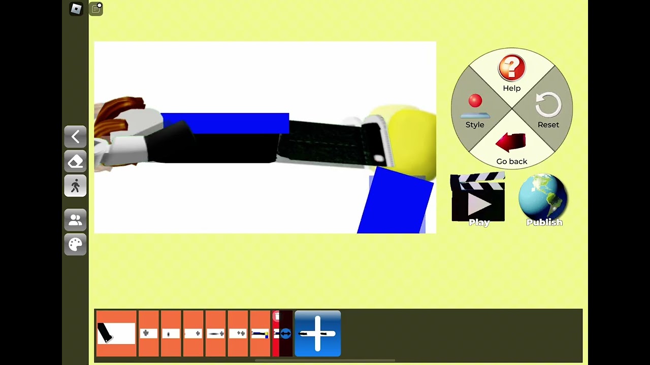 Making a fighting animation on my movie (Roblox)