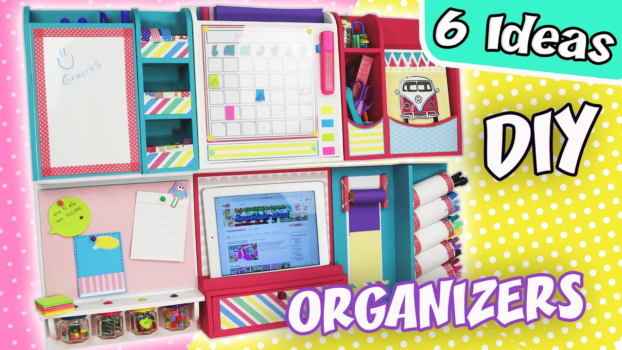6 DIY IDEAS WALL ORGANIZERS | aPasos Crafts DIY
