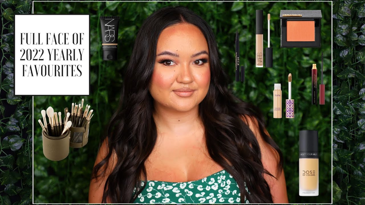 FULL FACE OF MY FAVOURITE PRODUCTS FROM 2022! 🔥 Annual Yearly Favourites!