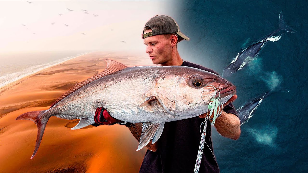 FANGER KÆMPE FISK I ANGOLAS ØRKEN