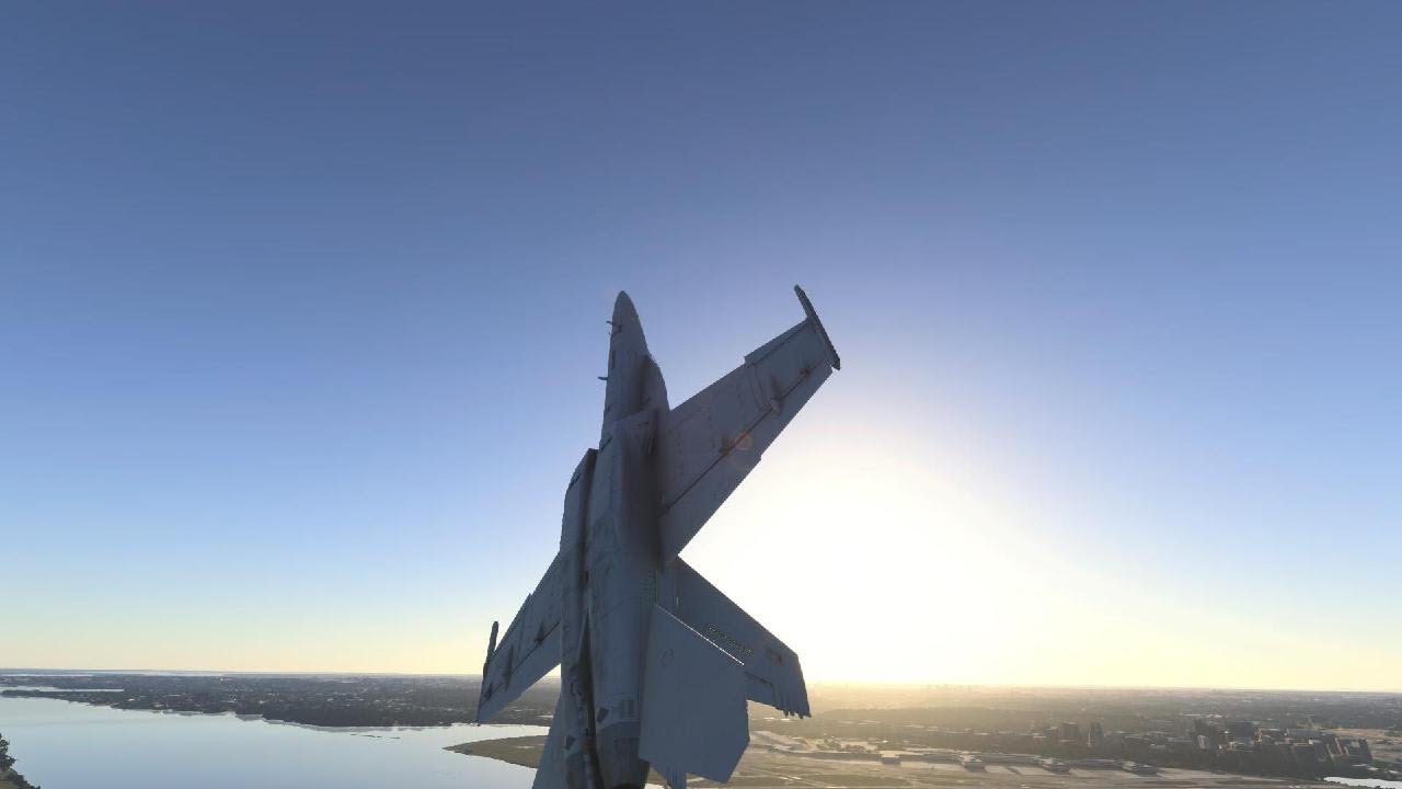 Microsoft Flight Simulator 2024 | Boeing F/A 18E Super Hornet | Low Level Through Washington DC