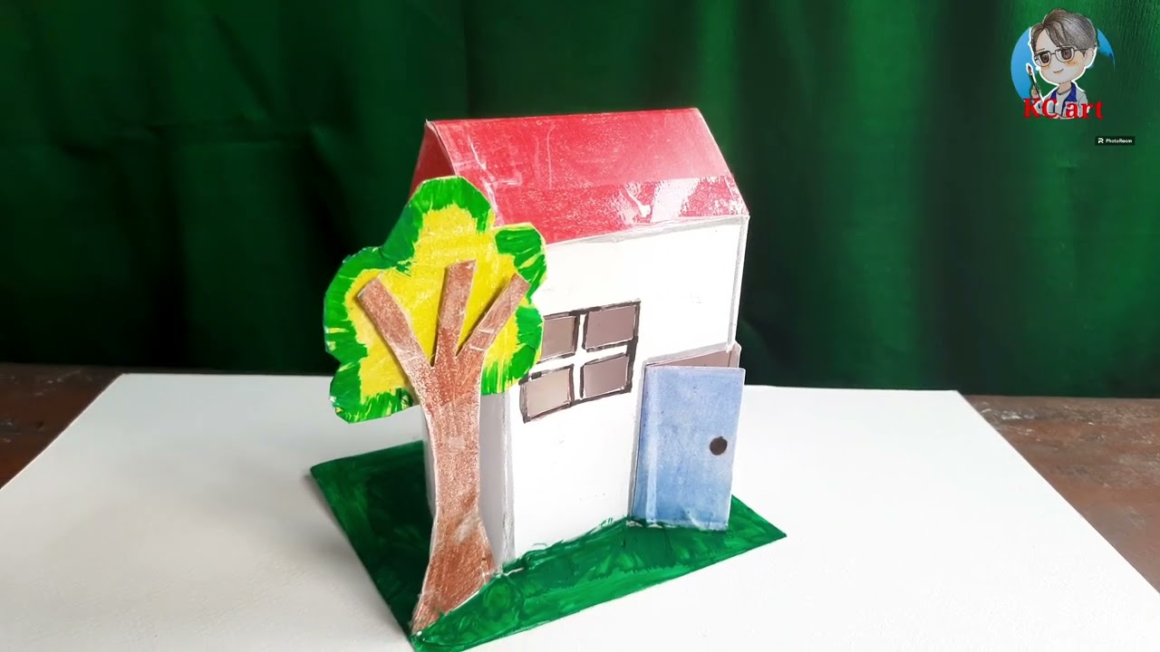 Tổng hợp Mô hình nhà 3D | Hướng dẫn tạo mô hình ngôi nhà 3D | Mĩ thuật  | KC art