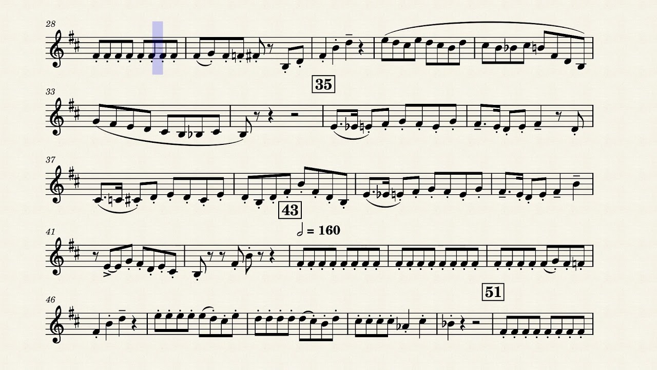 Rush E, Arr for Trumpet