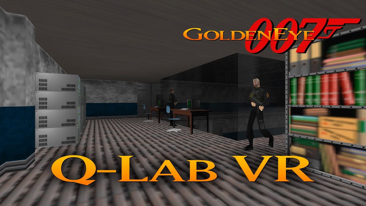GoldenEye 007 N64 - Q-Lab VR v3 - 00 Agent (Custom level)