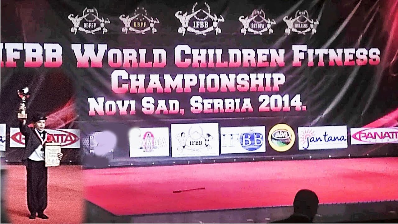 Evtukhov Dobrynya-3-time World Champion-IFBB World Children Fitness Championship-Детский Фитнес-2014