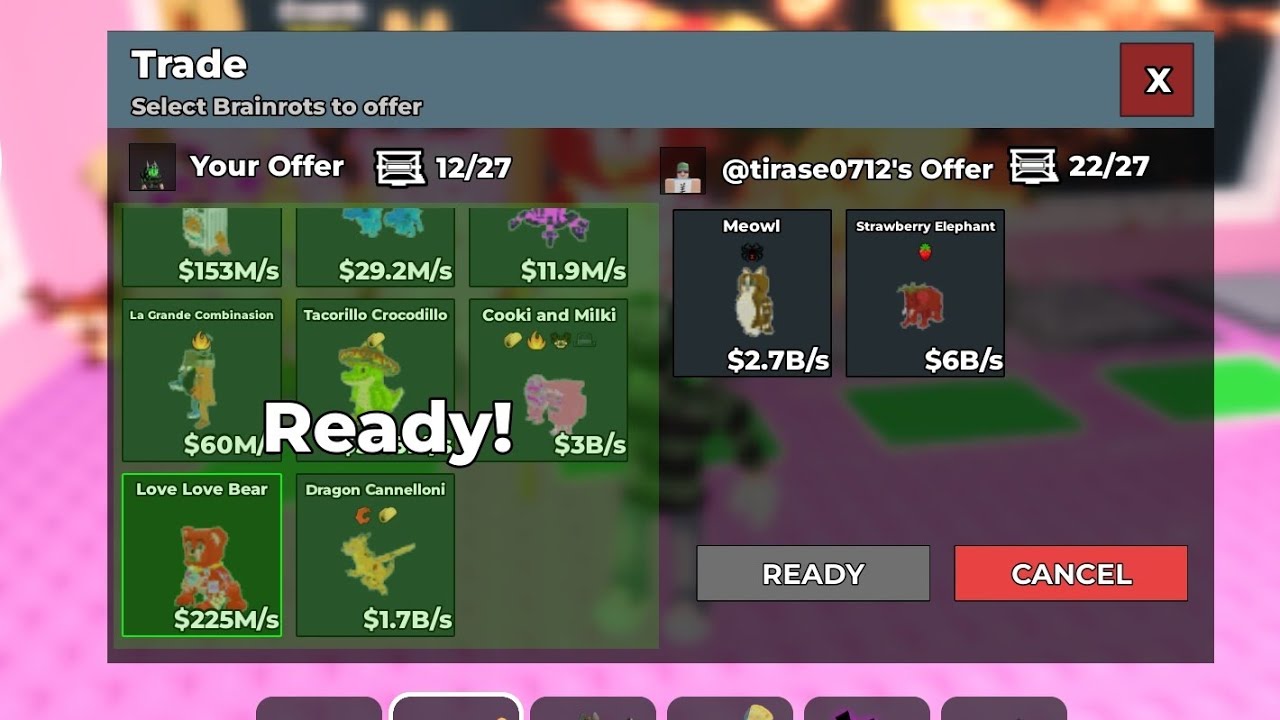 🟥Trading love love bear for og and dragons! #sab #stealabrainrot