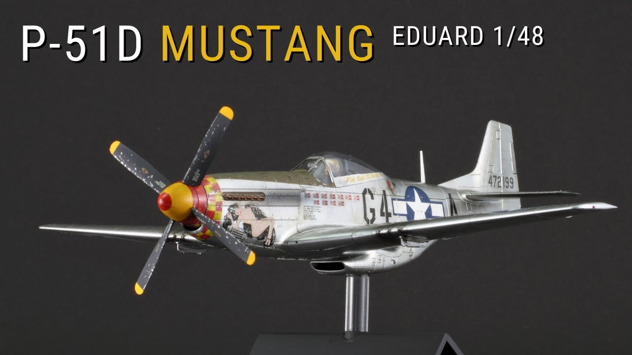 Eduard P-51D MUSTANG (USAAF) | 1/48 scale | Build, Paint & Weather