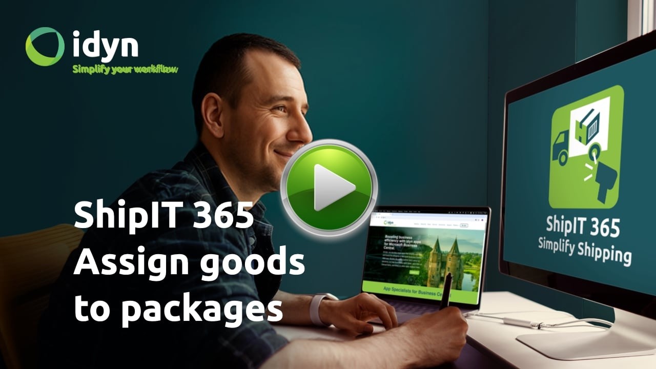 ShipIT 365 Assign Goods to Packages