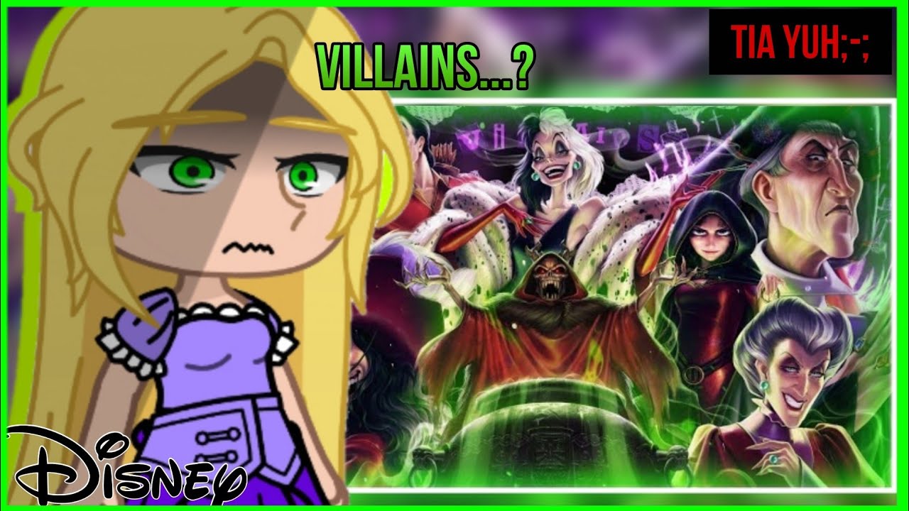 personagens da Disney react villains 2 |mistery| (gacha club)