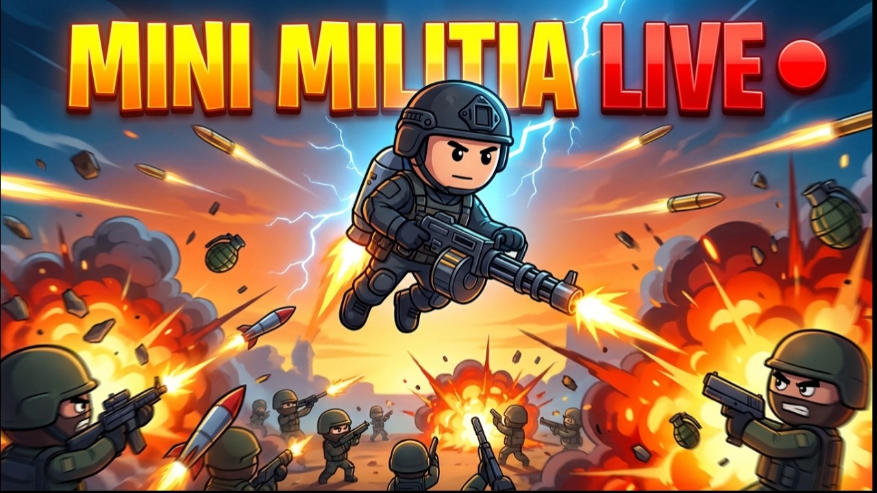 Mini Militia 🔴 Live