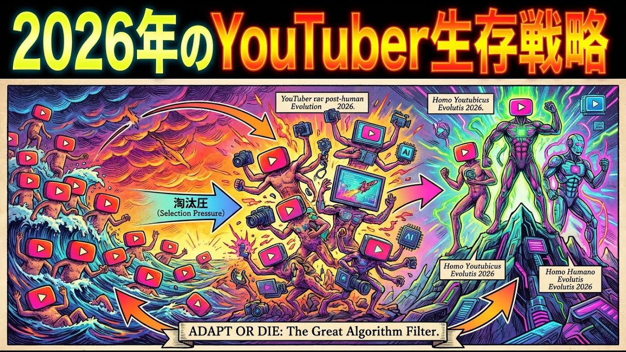 【youtube 視聴者 増やす】2026年のYouTubeチャンネル生存戦略 Part 2【youtube 海外 見てもらう】