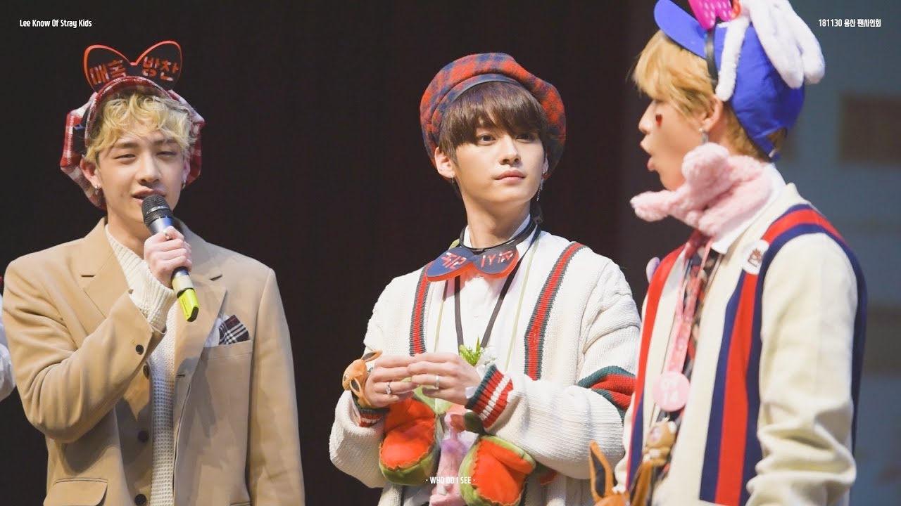 181130 스트레이 키즈 Stray Kids 용산 팬사인회 / 슼둥이들의 무서운 이야기 (리노 LeeKnow focus)