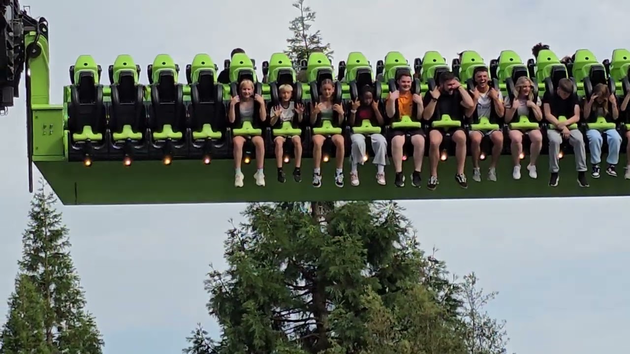Kacey, Kim And Josh On Toxicator Nemesis Side. Alton Towers 21st June 2025
