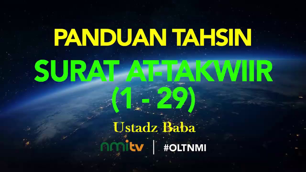 TAHSIN SURAT AT-TAKWIIR - TAJWID BERWARNA - USTADZ BABA - NMI TV